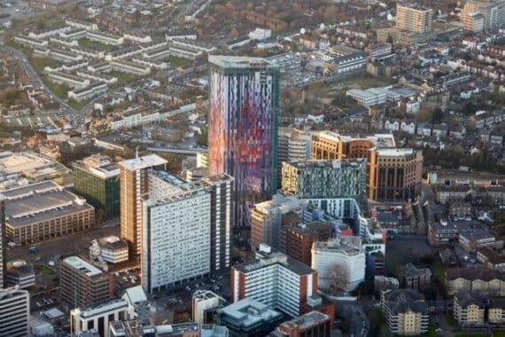 View of Croydon's evolving skyline, symbolizing its growth and potential as a top property investment destination in 2024